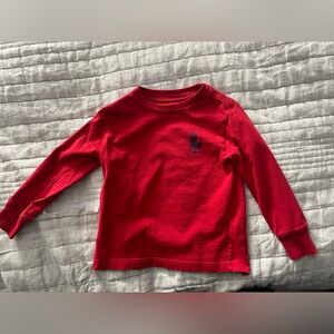 Polo by Ralph Lauren Red Kids Long Sleeve Tee